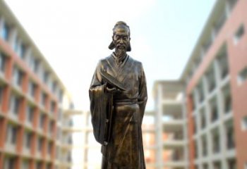 桂林祖冲之雕像——传承校园历史的象征
