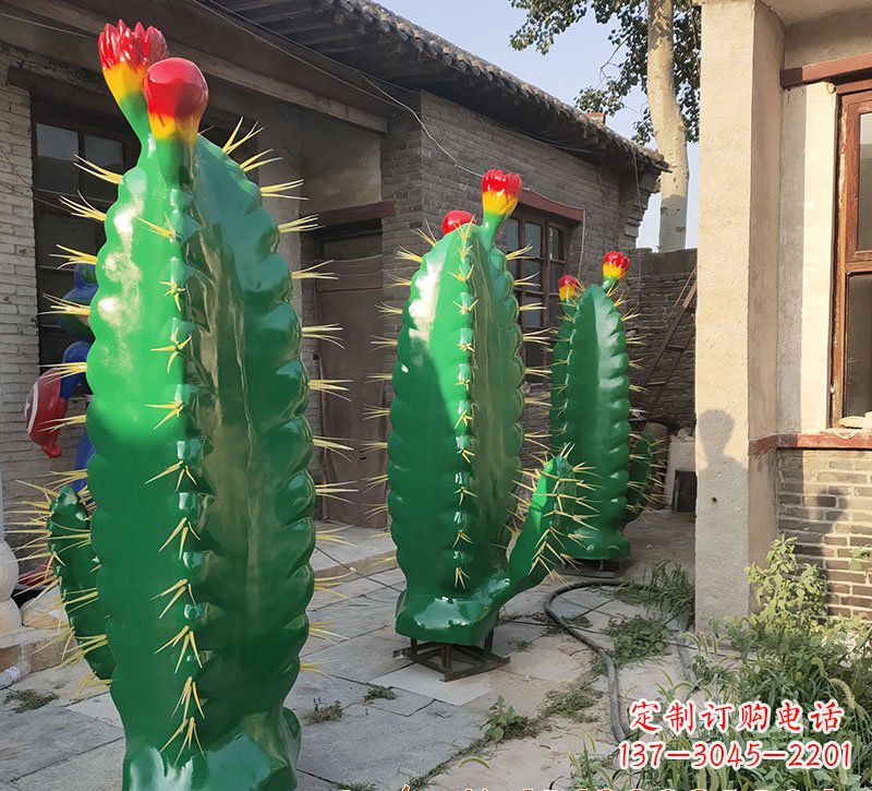 桂林玻璃钢仙人掌景观雕塑