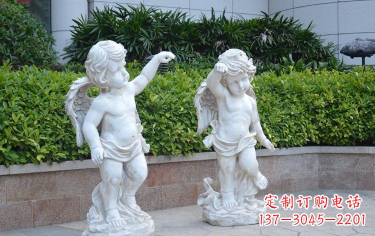 桂林玻璃钢天使雕塑精美绝伦