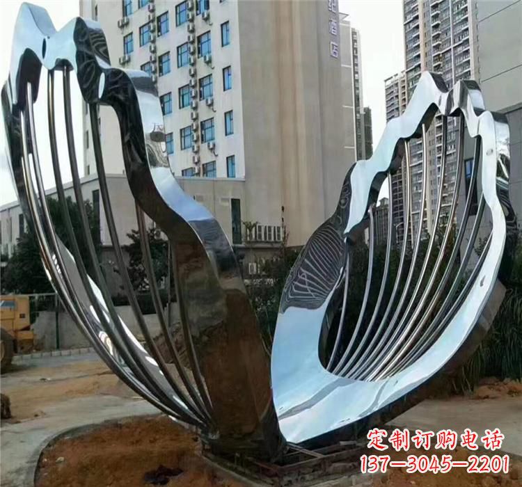 桂林不锈钢贝壳雕塑艺术与自然的完美结合