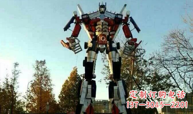 桂林不锈钢变形金刚卡通雕塑