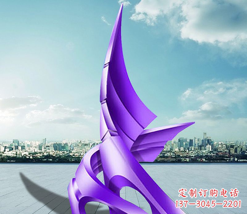 桂林不锈钢船帆雕塑静谧的海洋美景