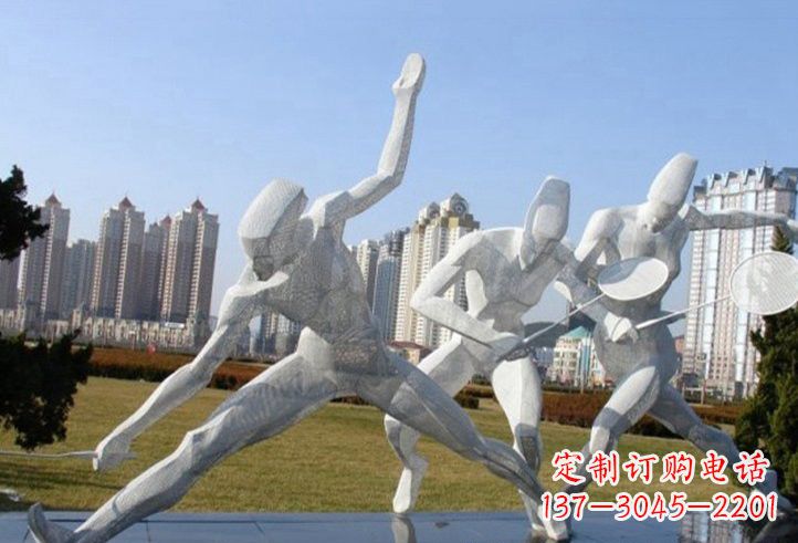 桂林精致不锈钢羽毛球雕塑