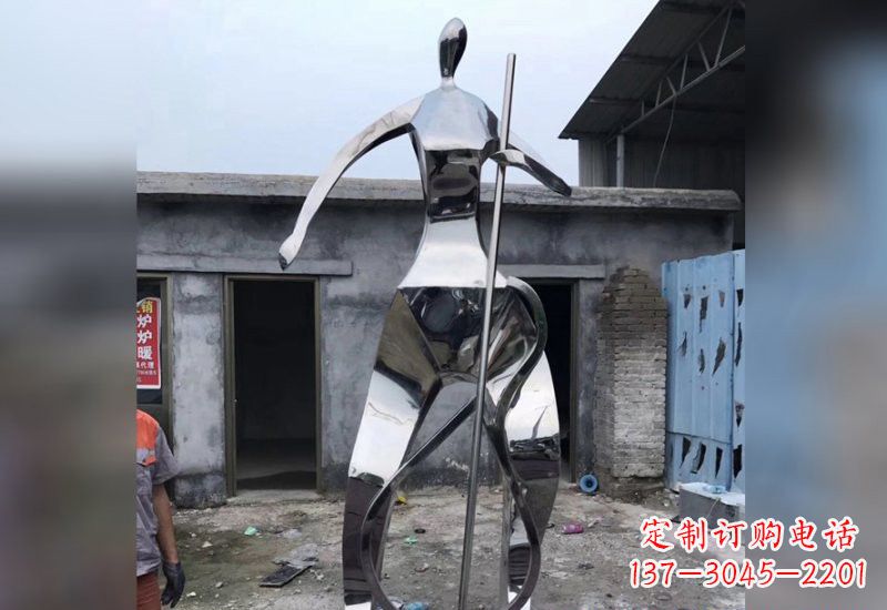 桂林精致的不锈钢大提琴雕塑