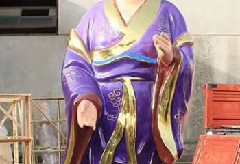 桂林玻璃钢宗教庙宇彩绘八仙神像