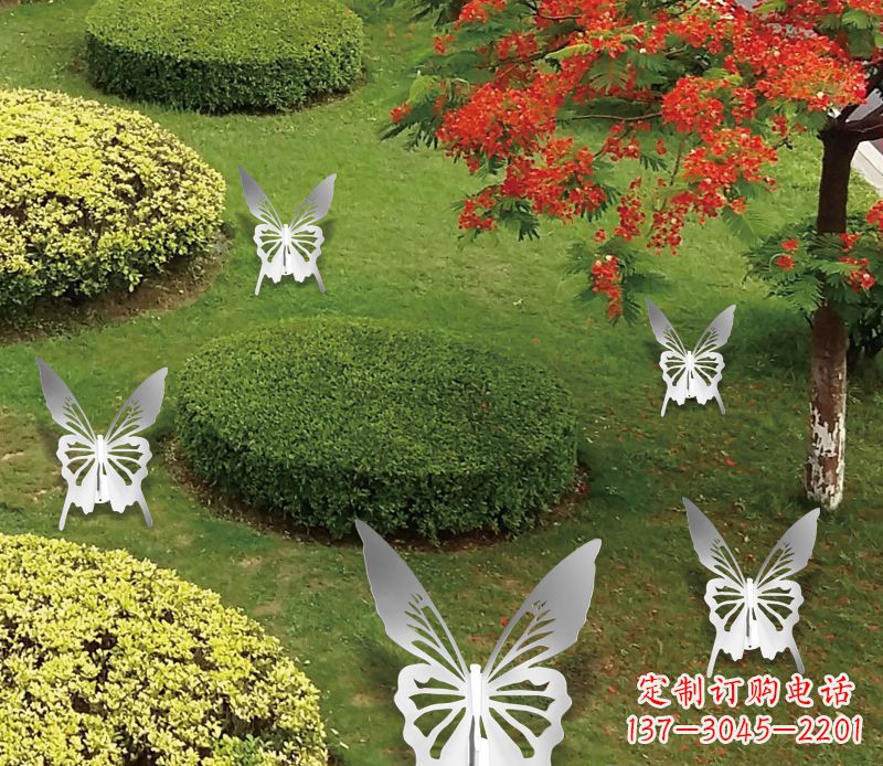 桂林不锈钢蝴蝶雕塑12