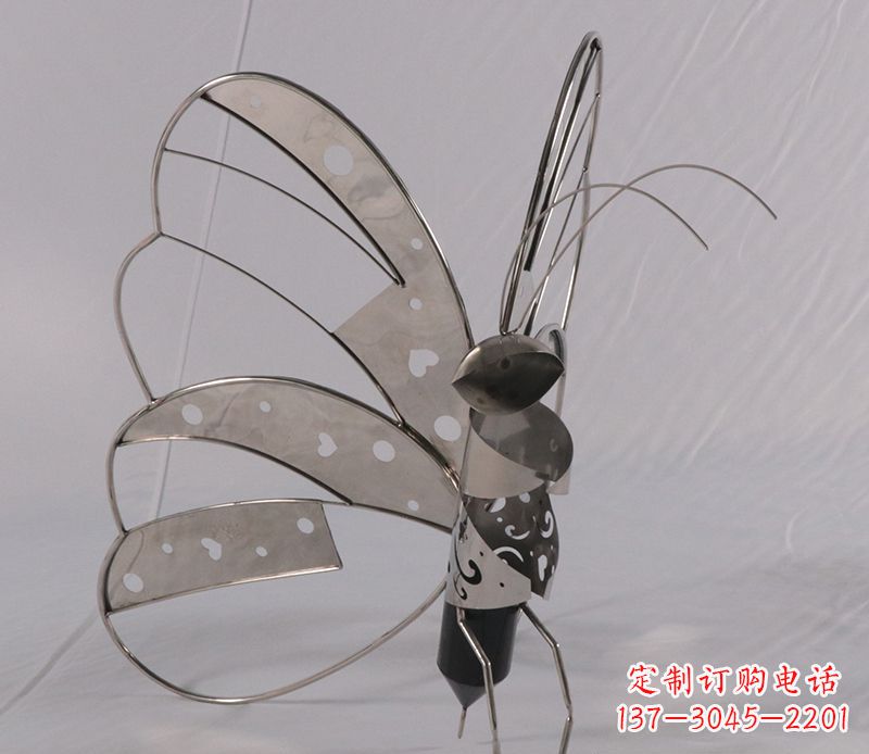 桂林不锈钢蝴蝶雕塑精美的艺术品