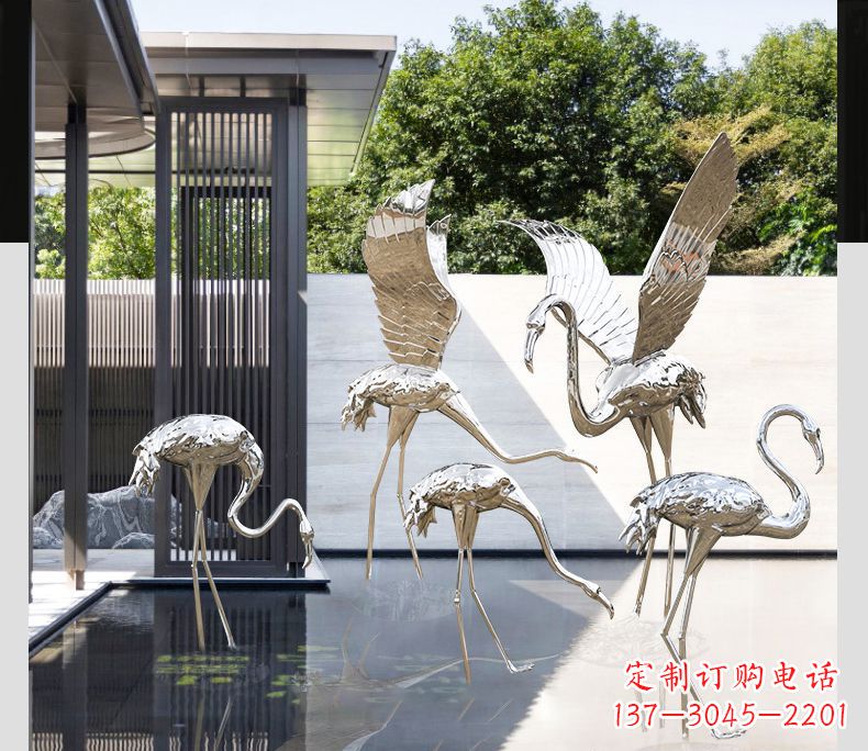 桂林不锈钢火烈鸟雕塑雕刻艺术的精粹