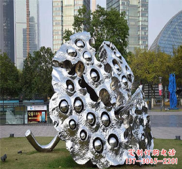 桂林不锈钢莲蓬雕塑2
