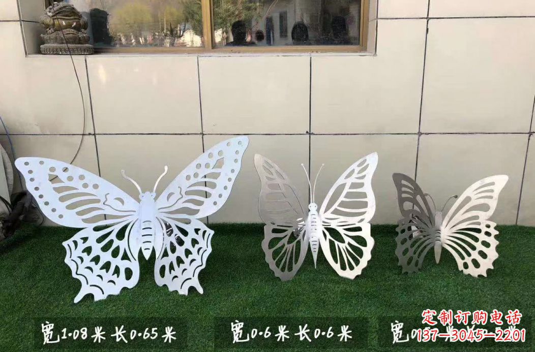 桂林不锈钢镂空蝴蝶公园雕塑——精美绝伦