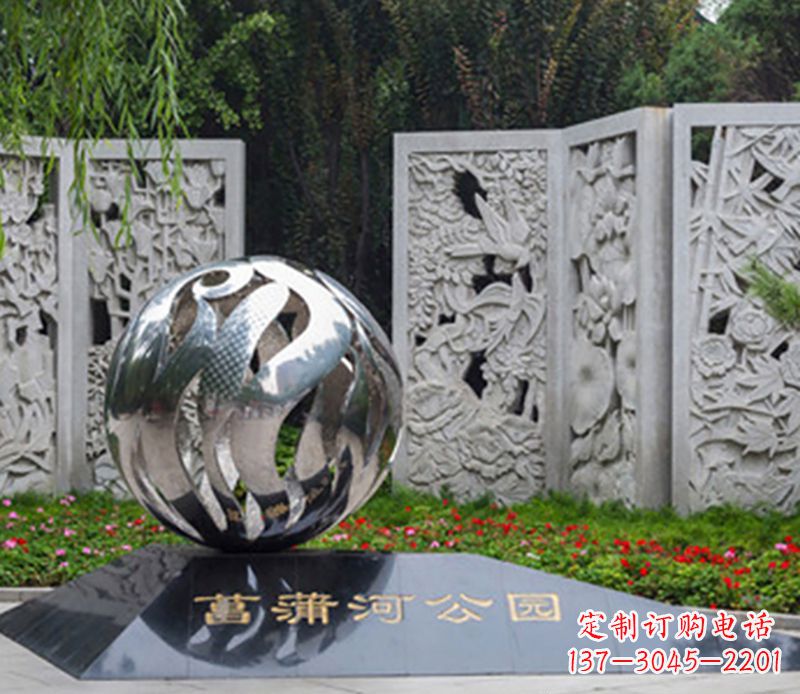 桂林飘带雕塑不锈钢的外部装饰