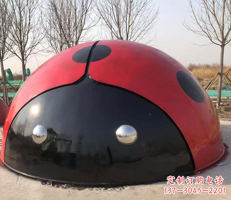 桂林不锈钢瓢虫雕塑精致的艺术之美