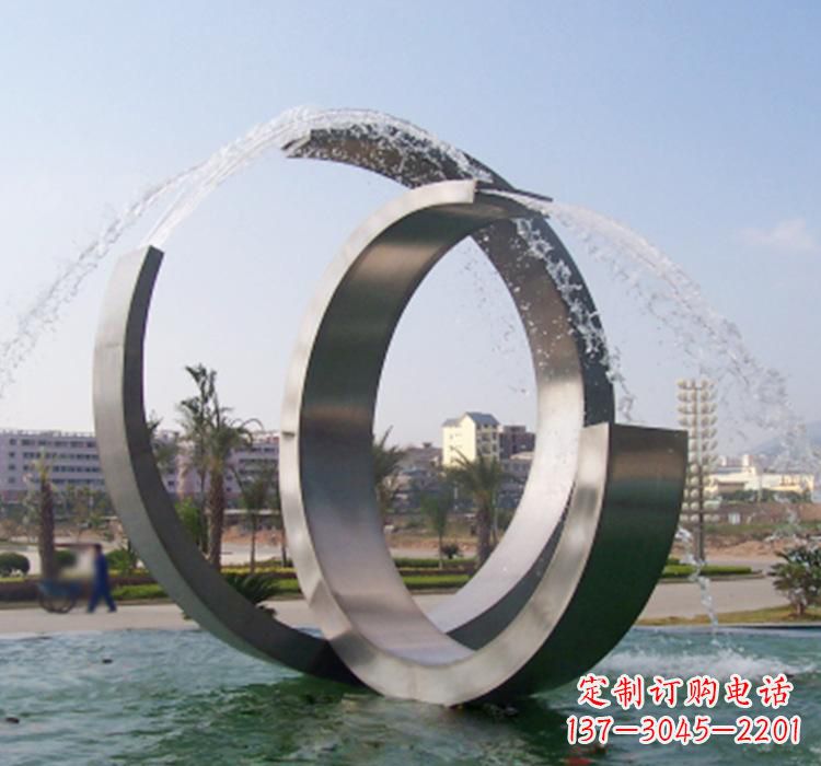 桂林不锈钢水景喷泉雕塑