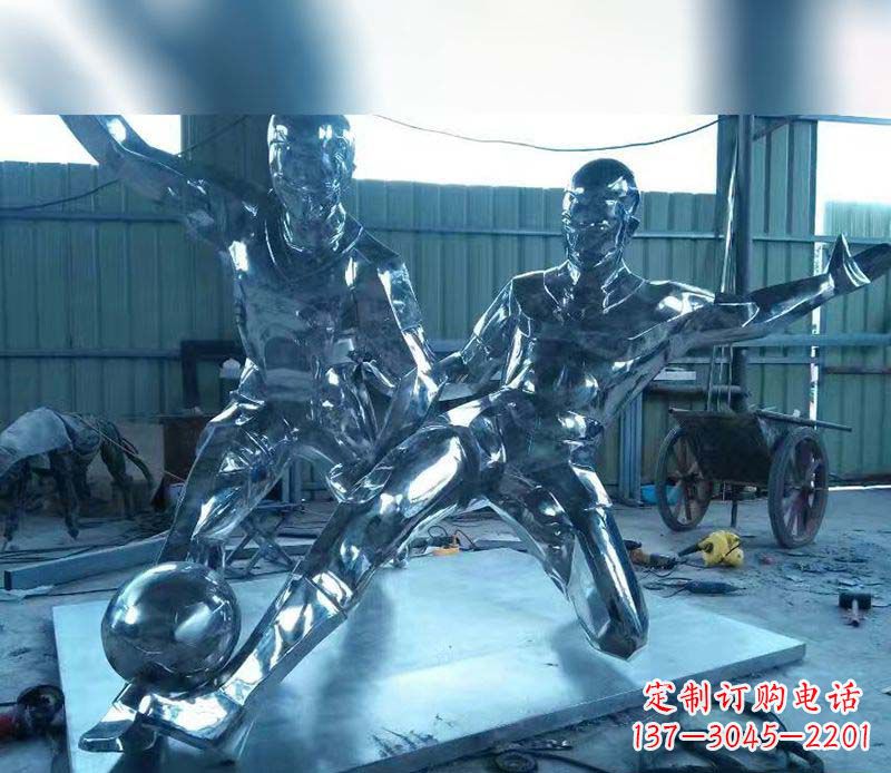 桂林不锈钢足球雕塑精美的足球景观