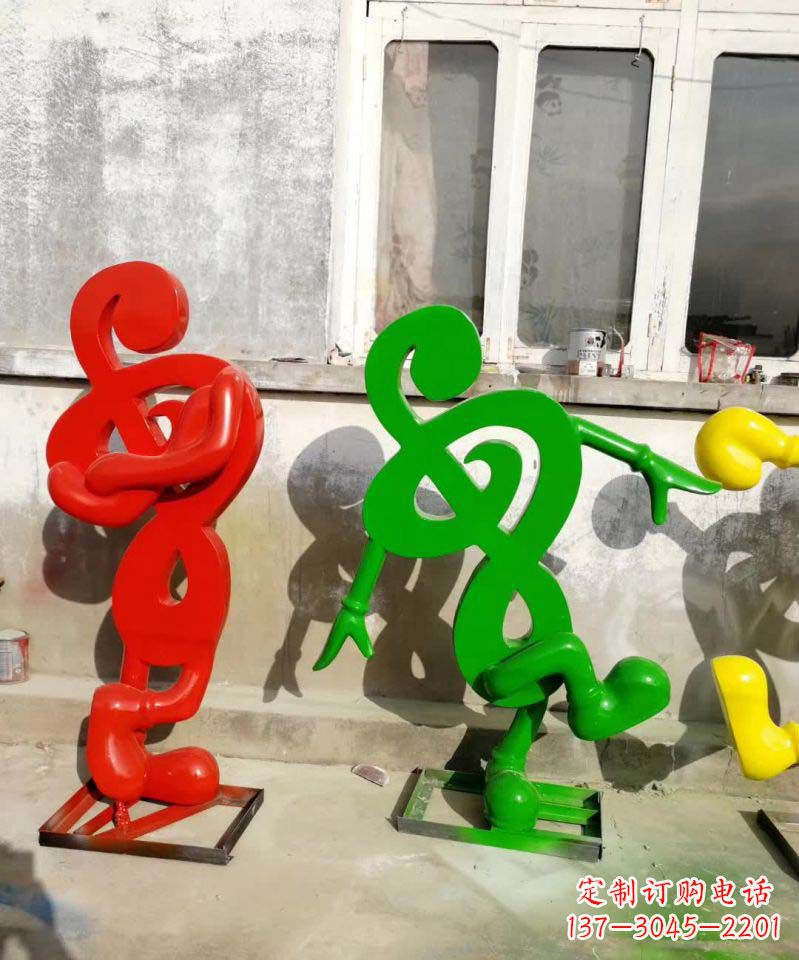 桂林美妙音乐不锈钢音符雕塑