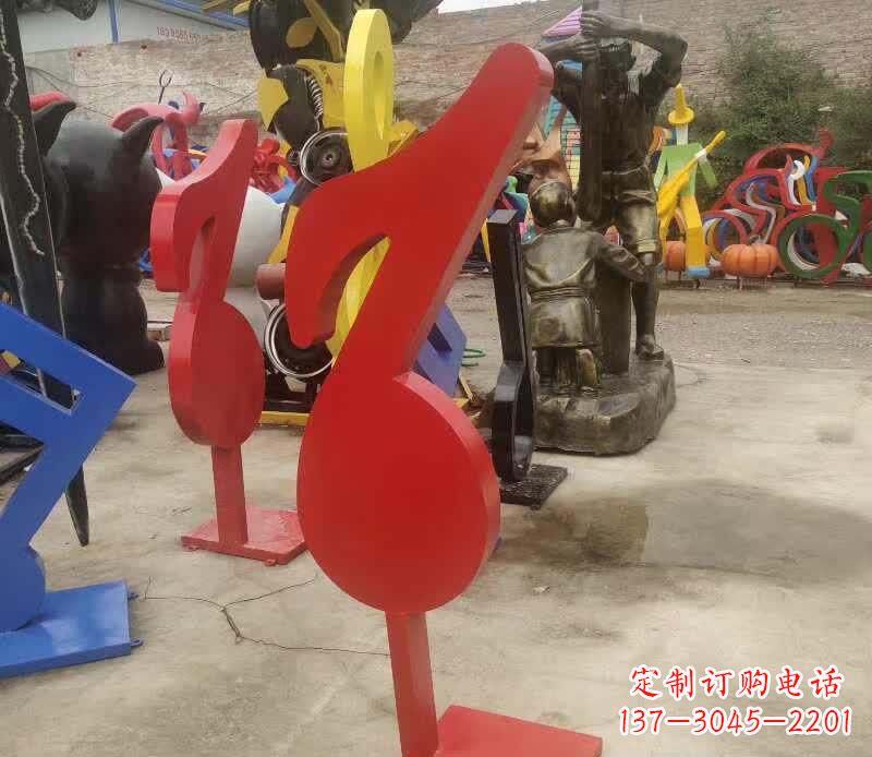 桂林不锈钢音符雕塑悠扬的音乐美学