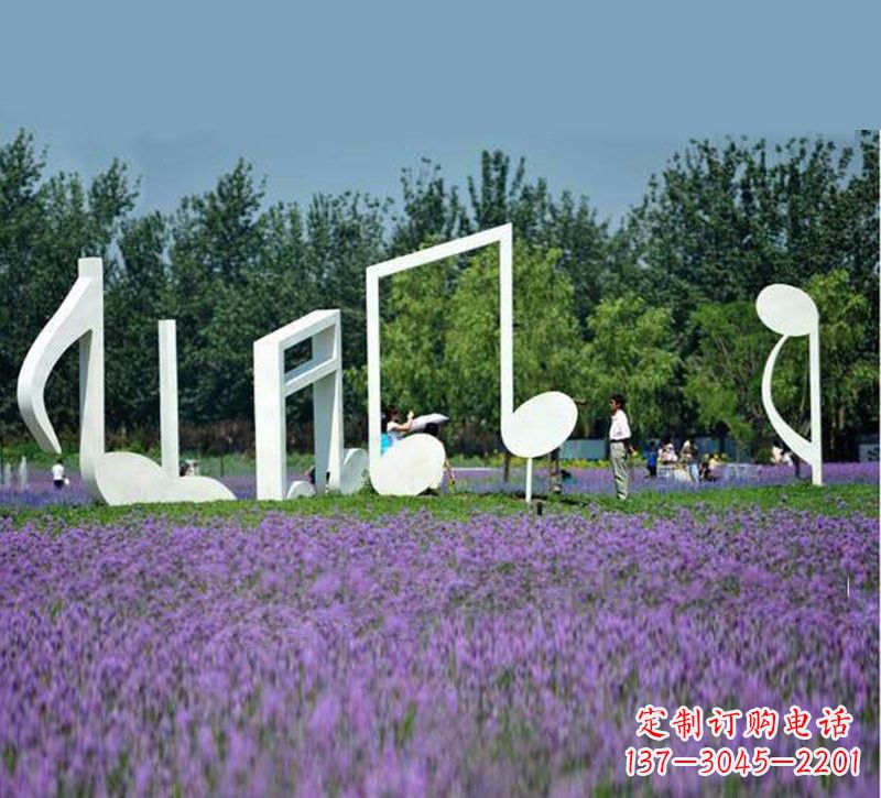 桂林不锈钢音符雕塑音乐与艺术的完美结合