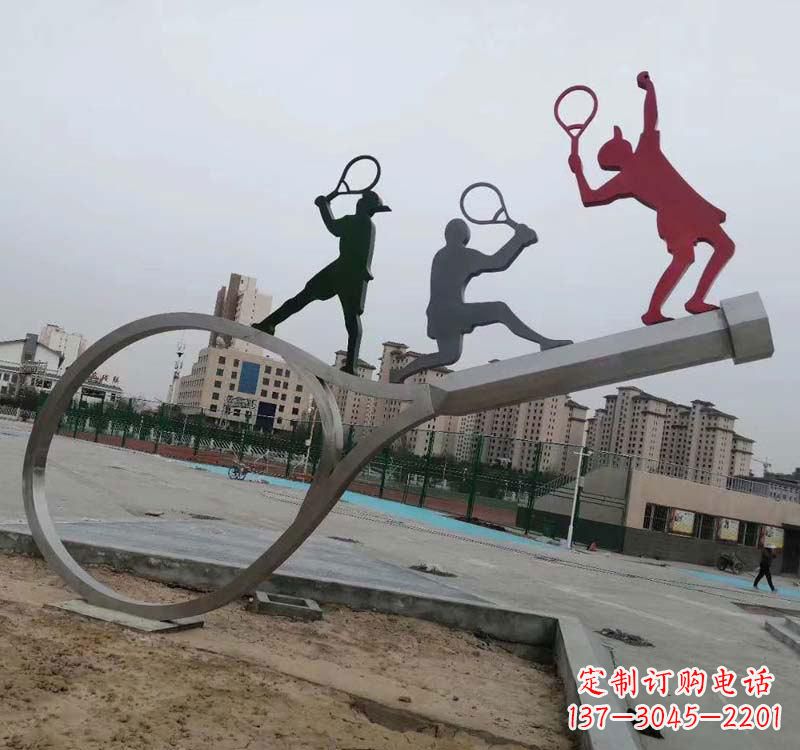 桂林不锈钢羽毛球雕塑