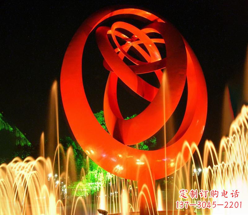 桂林圆环雕塑抽象的艺术之美