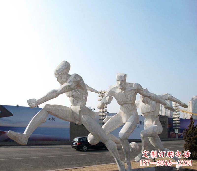 桂林足球之美不锈钢足球雕塑