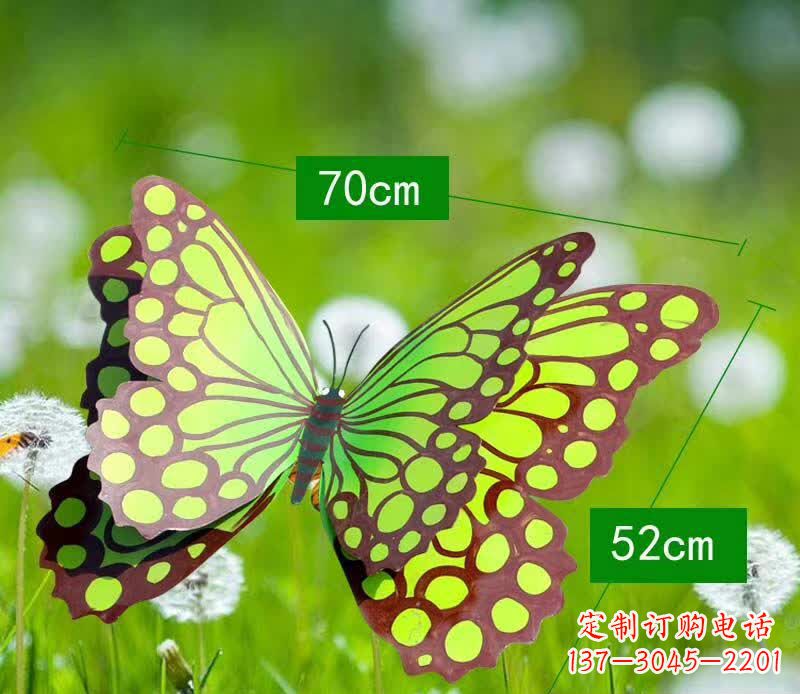 桂林不锈钢蝴蝶雕塑彩色园林的精灵