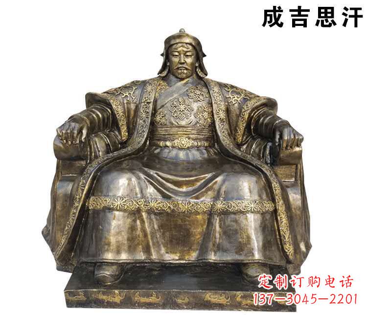 桂林成吉思汗英雄的雕像