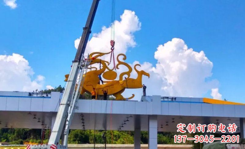 桂林精美不锈钢龙雕塑,点缀城市之美