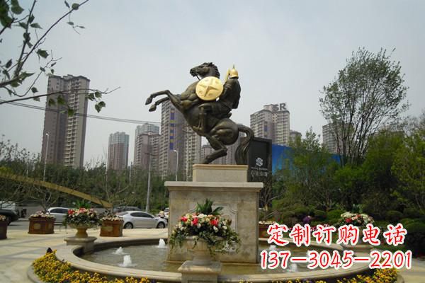 桂林铸造城市象征——铜马战士雕塑
