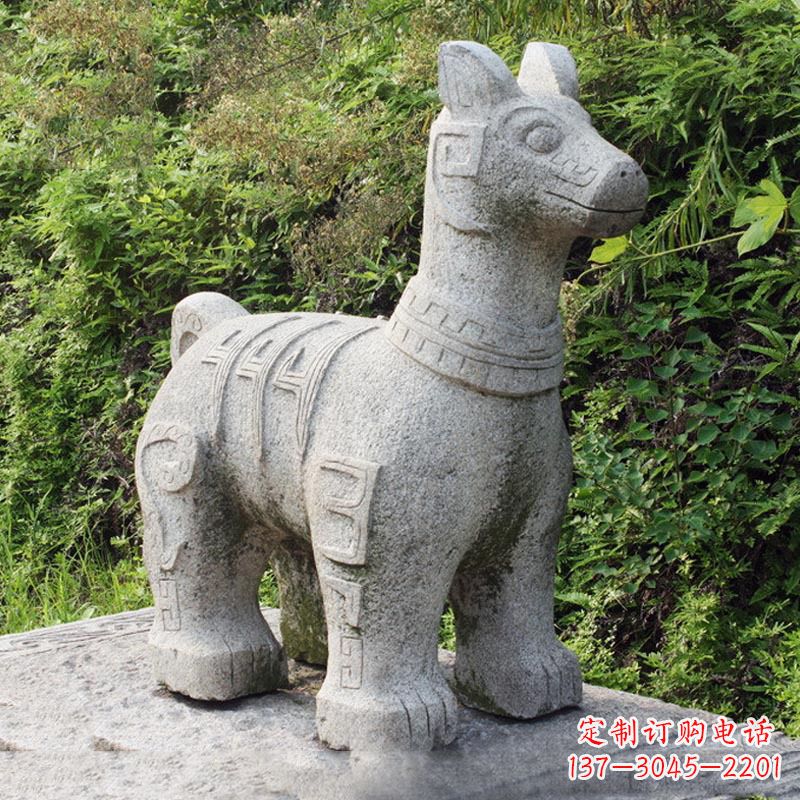 桂林精美的生肖狗石雕摆件