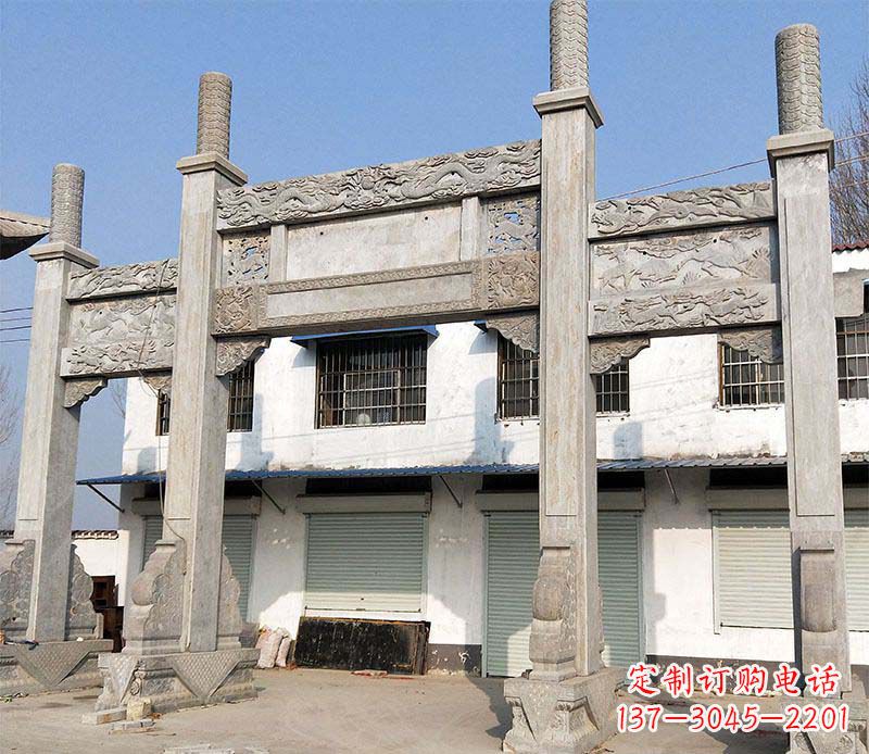 桂林石牌坊雕塑——传承中国传统文化