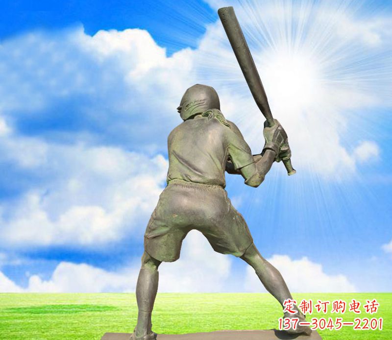 桂林纪念棒球精美的棒球雕塑