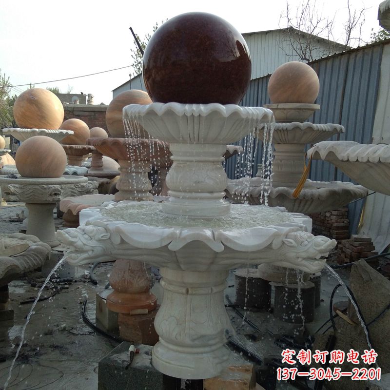 桂林大理石风水球雕塑传统文化的艺术精髓