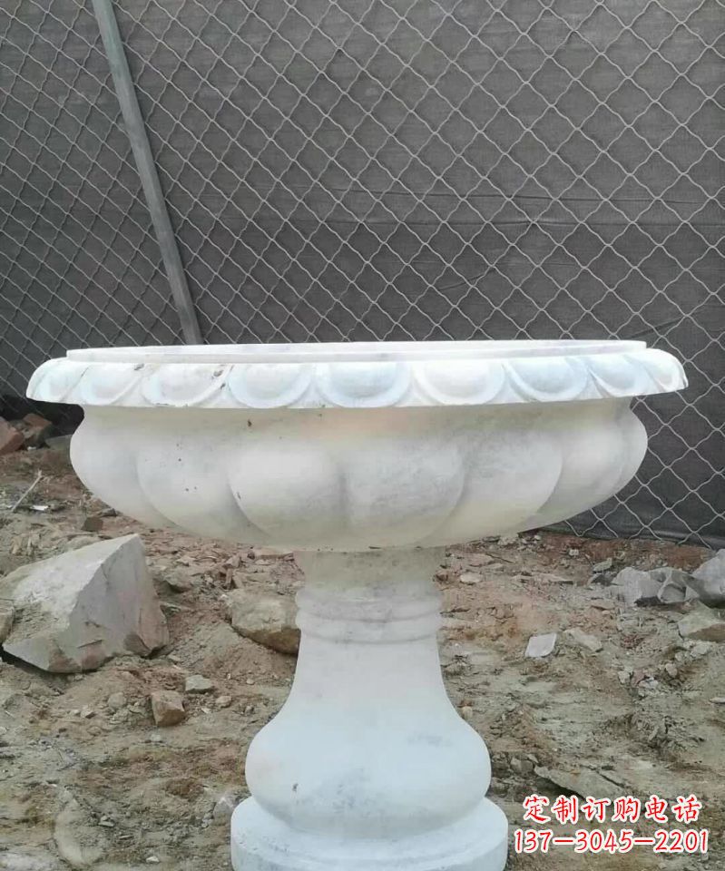 桂林大理石花盆雕塑 1