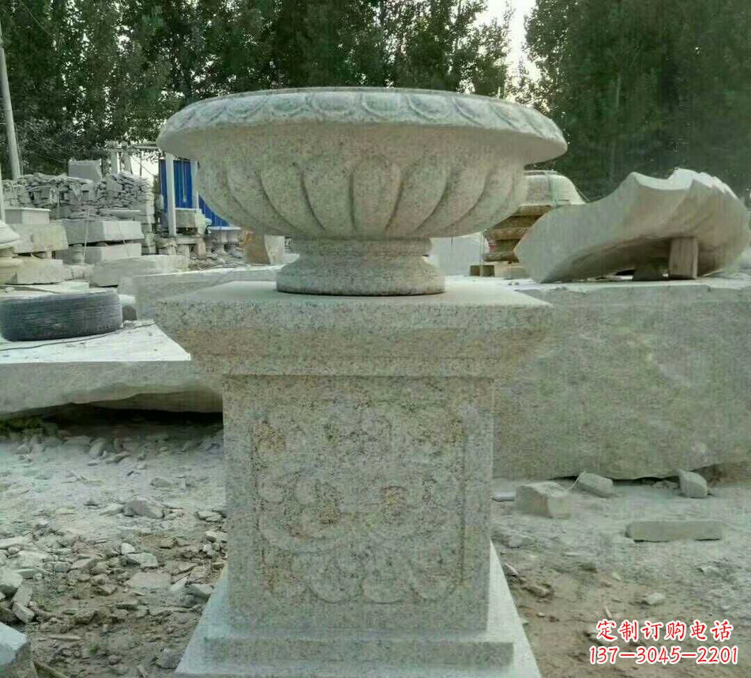 桂林大理石花盆雕塑