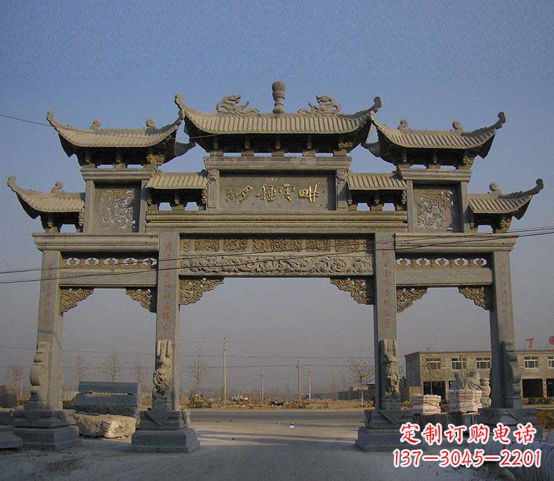 桂林大理石牌楼雕塑定制