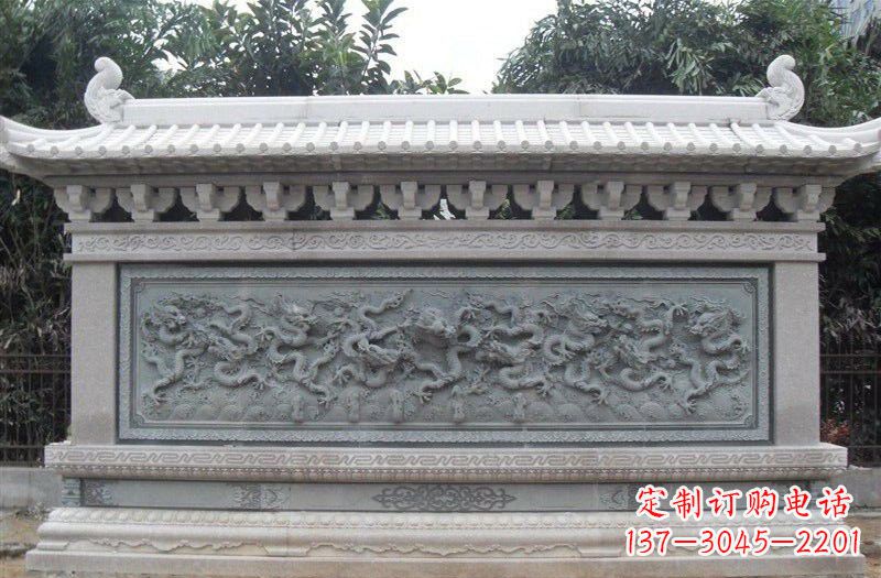 桂林大理石九龙壁雕塑