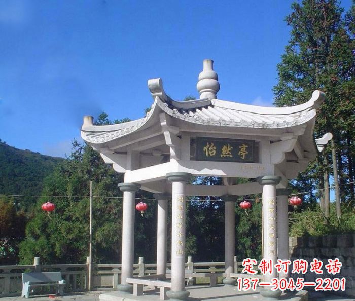 桂林精美大理石凉亭雕塑