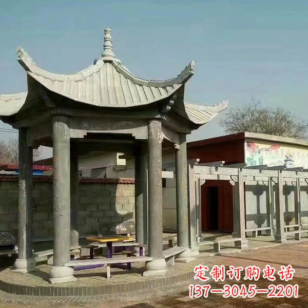 桂林大理石凉亭庭院亭子