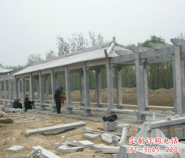 桂林精美大理石凉亭雕塑