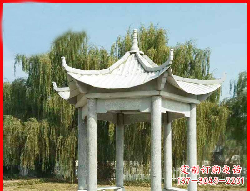 桂林精美大理石凉亭雕塑