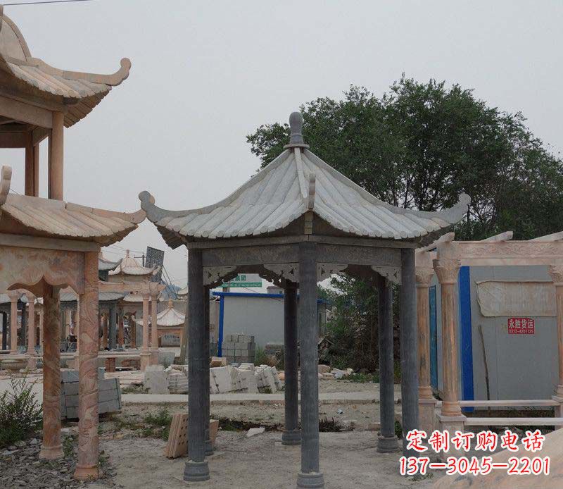 桂林大理石凉亭精美石雕