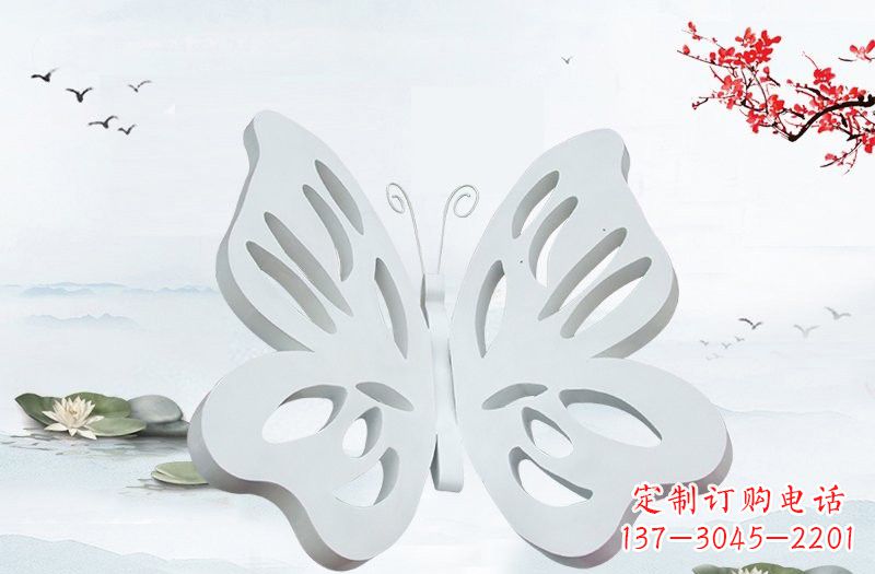 桂林高级大理石镂空蝴蝶雕塑
