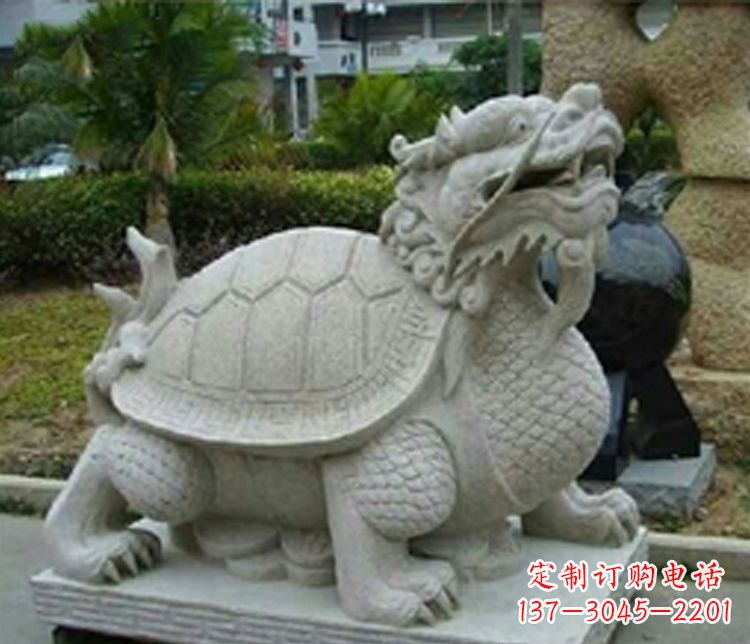 桂林大理石铜钱龙雕塑