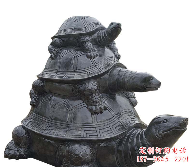 桂林高品质大理石乌龟母子石雕