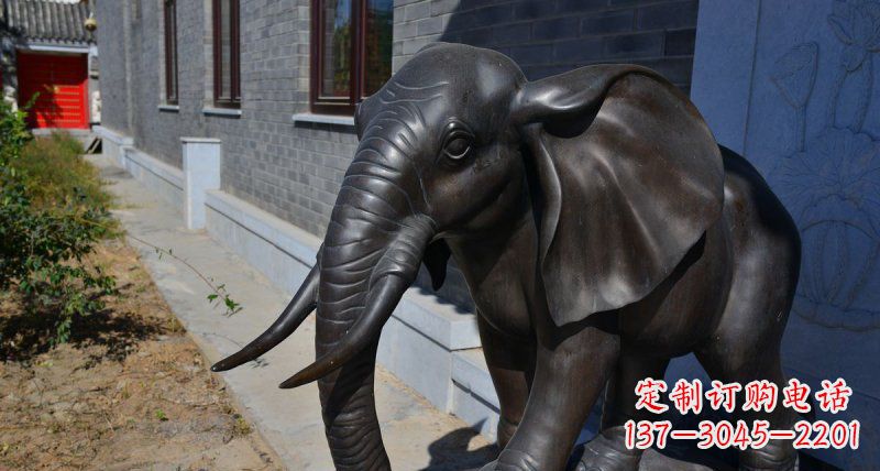 桂林大象动物铜雕 (2)