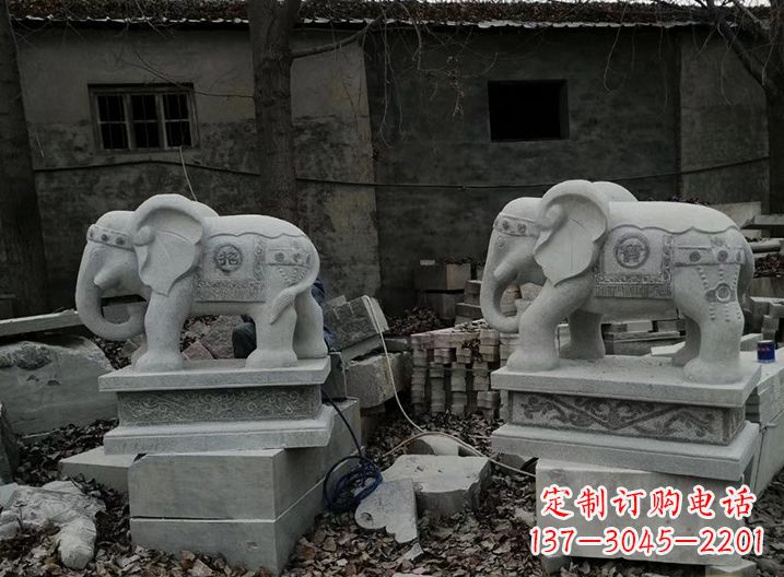 桂林大象石雕摆件
