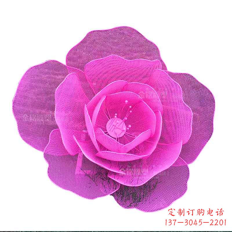 桂林精美玫瑰金属雕塑