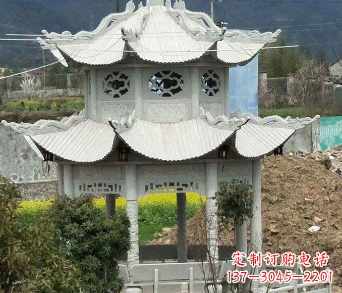 桂林古典凉亭石雕