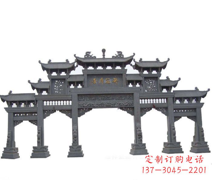 桂林产品名称仿古牌坊石雕
