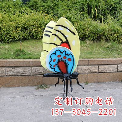 桂林大号黄色蝴蝶雕塑